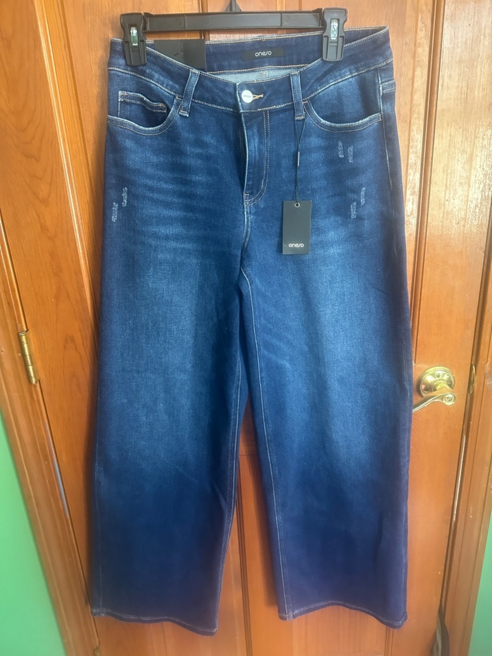 One-O Dark Indigo Wide-Leg Women's Jeans